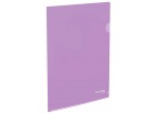 Папка-уголок жесткая, непрозрачная, А4, цвет лиловый, 0,15 мм, BRAUBERG PASTEL,