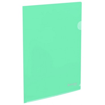 Папка-уголок жесткая, непрозрачная, А4, цвет мятный, 0,15 мм, BRAUBERG PASTEL,