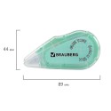 Клей-лента BRAUBERG MAXI, 6 мм х 15 м, корпус зеленый, блистер,