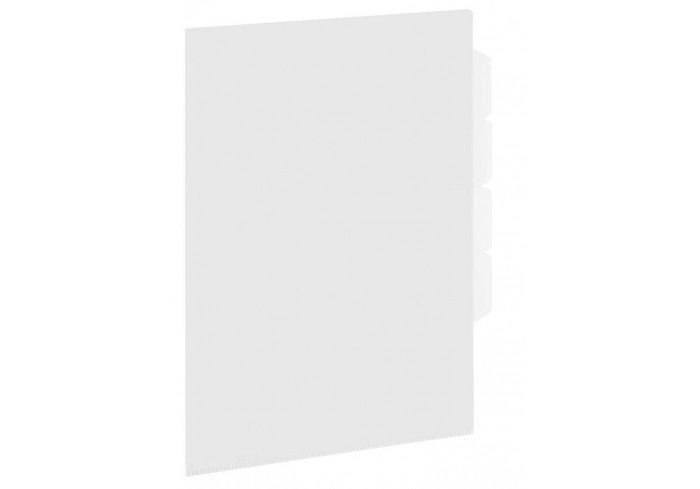 Папка-уголок 3 отделения, жесткая, А4, BRAUBERG 