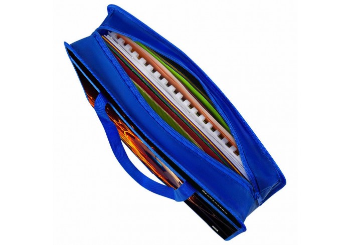 Папка на молнии с ручками BRAUBERG А4, 1 отделение, пластик, 80 мм, 