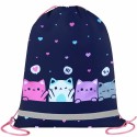Мешок для обуви BRAUBERG KIDS, светоотражающая полоса, 46х36 см, 