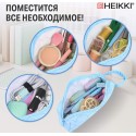 Пенал-косметичка HEIKKI (ХЕЙКИ) с ручкой, 1 отделение, стеганый полиэстер, 21х8х5 см, голубой,