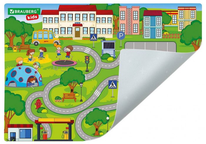 Настольное покрытие BRAUBERG KIDS, А3+, пластик, 46x33 см, 