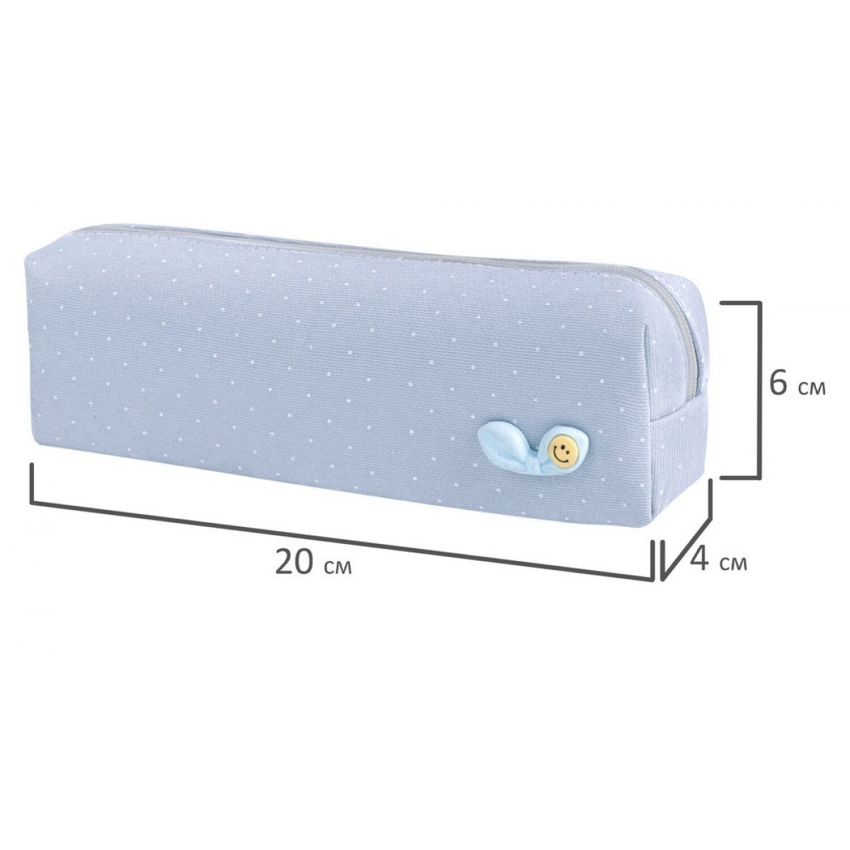 Пенал ЮНЛАНДИЯ ЮНИОР, 1 отделение, полиэстер, аппликация, 