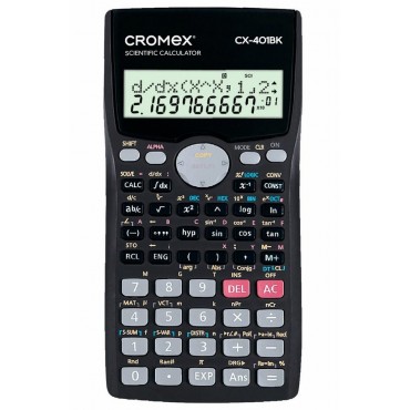 Калькулятор инженерный CROMEX (КРОМЕКС) CX-401BK (155х80 мм), 401 функция, 10+2 разрядов, черный, Калькулятор инженерный CROMEX (КРОМЕКС) CX-401BK (155х80 мм), 401 функция, 10+2 разрядов, черный,