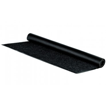 Коврик влаговпитывающий, ворсовый, ребристый OfficeClean, 90*120см, черный