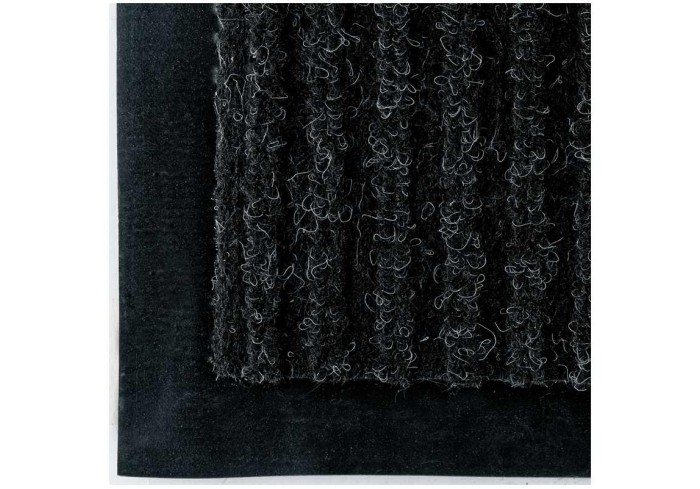 Коврик влаговпитывающий, ворсовый, ребристый OfficeClean, 90*120см, черный