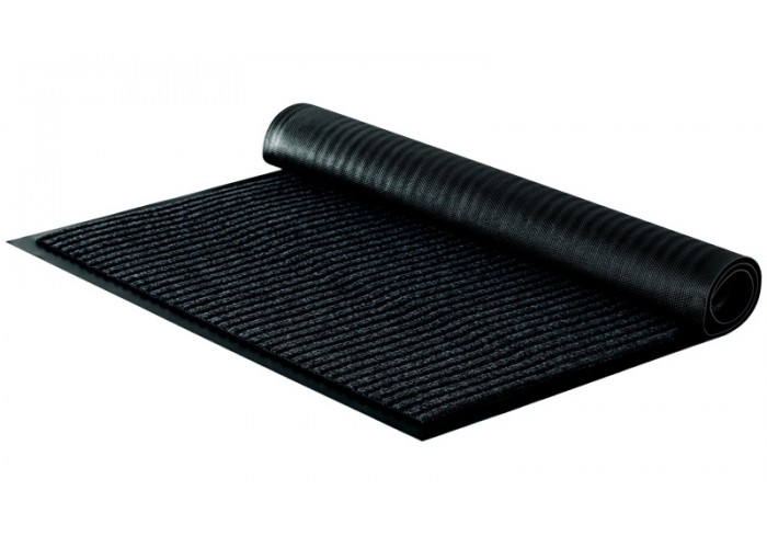 Коврик влаговпитывающий, ворсовый, ребристый OfficeClean, 60*90см, черный
