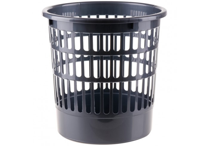 Корзина для бумаг OfficeClean, 09л, сетчатая, серая