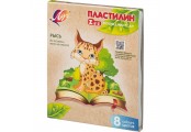 Пластилин классический Луч Zoo 8 цв.120 г РЫСЬ