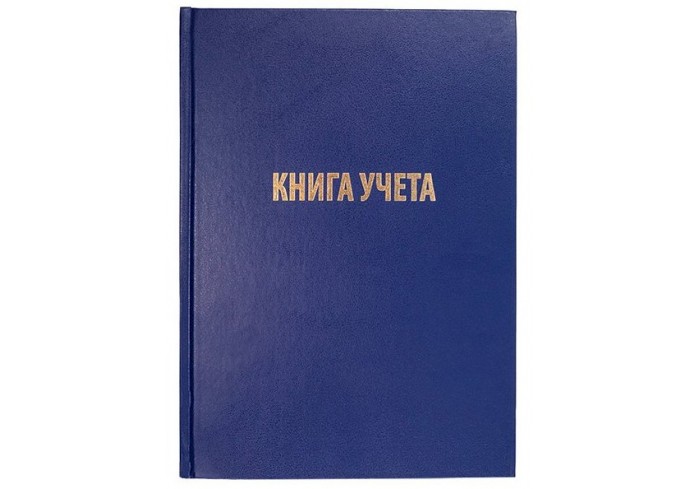 Книга учета Workmate, А4, 96л., клетка, бумвинил,, цвет синий, блок офсетный