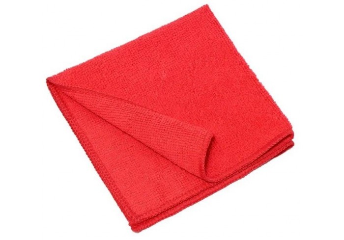 Салфетка из микрофибры 30х30см, 190гр., красный