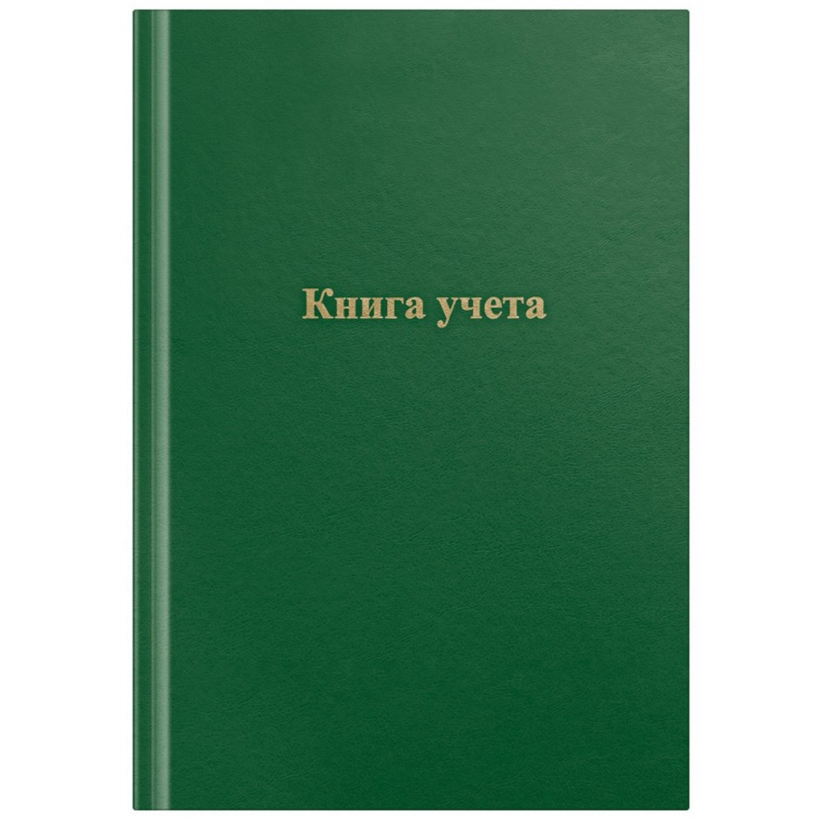 Книга учета OfficeSpace, А4, 192л., клетка, 200*290мм, бумвинил, зеленый, блок офсетный