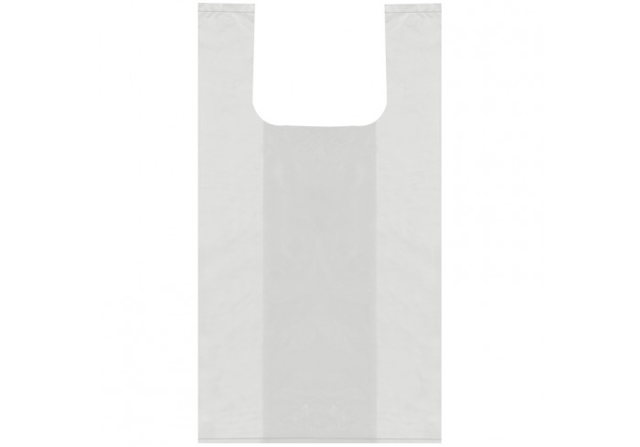 Пакет-майка OfficeClean, ПНД, 25+12*45см, 10мкм, рулон на втулке, 200шт., прозрачный