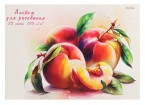 Альбом для рисования А4 32л. ПЕРСИКИ НА СТОЛЕ на склейке, офсет, отрывной блок