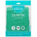 Салфетка для мытья пола Vega, микрофибра, 70*80см, Плотность: 180 гр/кв.м.
