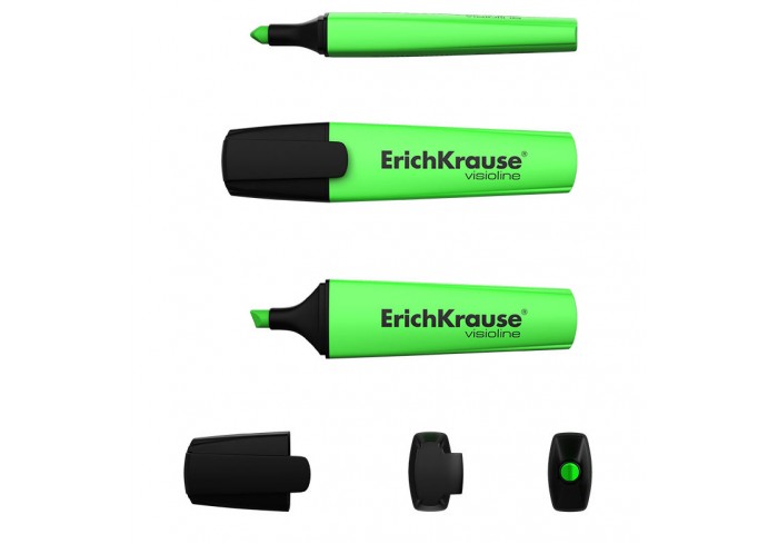 Текстмаркер ErichKrause Visioline V-12 Neon, цвет чернил зеленый  , МАЛАЙЗИЯ