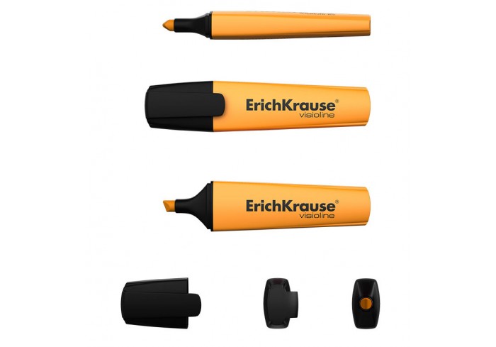 Текстмаркер ErichKrause Visioline V-12 Neon, цвет чернил оранжевый , МАЛАЙЗИЯ