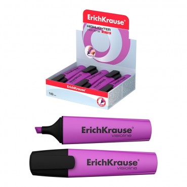 Текстмаркер ErichKrause Visioline V-12 Neon, цвет чернил фиолетовый , МАЛАЙЗИЯ