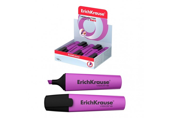 Текстмаркер ErichKrause Visioline V-12 Neon, цвет чернил фиолетовый , МАЛАЙЗИЯ