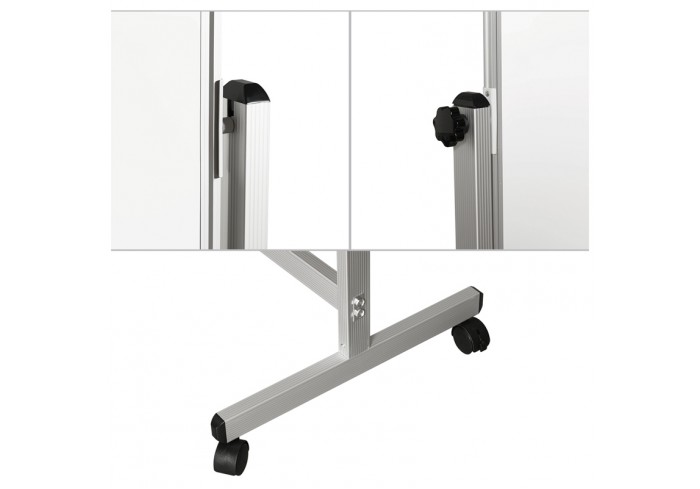 Доска магнитно-маркерная OfficeSpace, 90*120см, двустронняя, поворотная, мобильная, алюминиевый проф