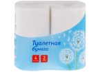 Бумага туалетная OfficeClean, 2-слойная, 4шт., 30м/рул., тиснение, белая