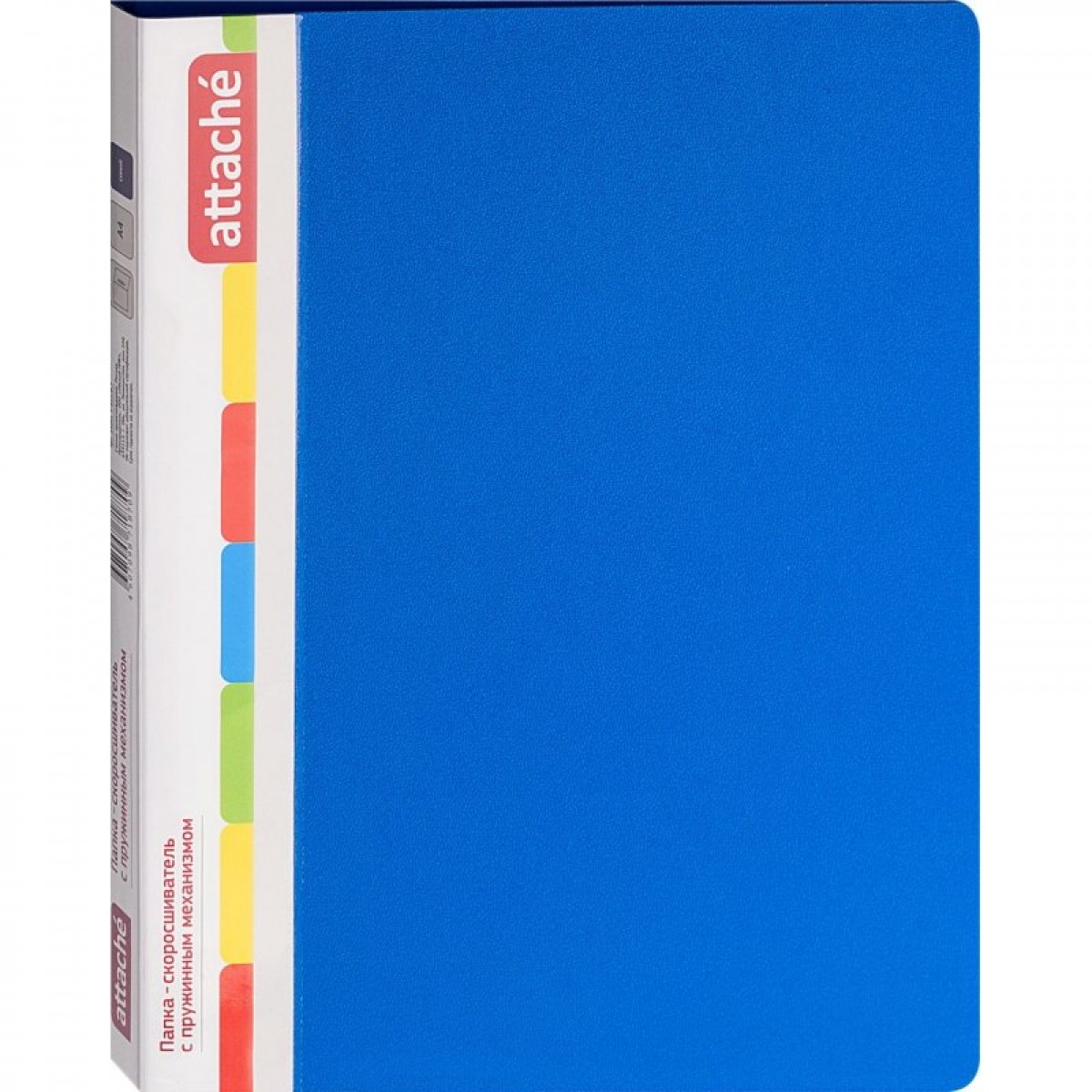 Скоросшиватель пластиковый с пруж.мех.ATTACHE F612/0,7мм 17мм синий