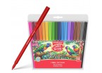 Фломастеры ArtBerry® Super Washable 18 цветов (в футляре с европодвесом 18 шт), суперсмываемые