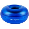 Скрепочница магнитная OfficeSpace, без скрепок, тонированная синяя, картонная коробка