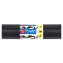 Мешки для мусора  240л OfficeClean ПВД, 90*140см, 80мкм, 5шт., суперпрочные, черные, в рулоне