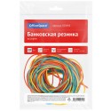 Банковская резинка  200г OfficeSpace, диаметр 60мм, ассорти, опп пакет с европодвесом