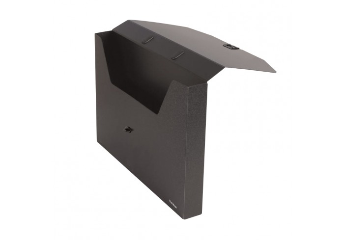 Папка-портфель 1 отделение OfficeSpace А3, 900мкм, черная