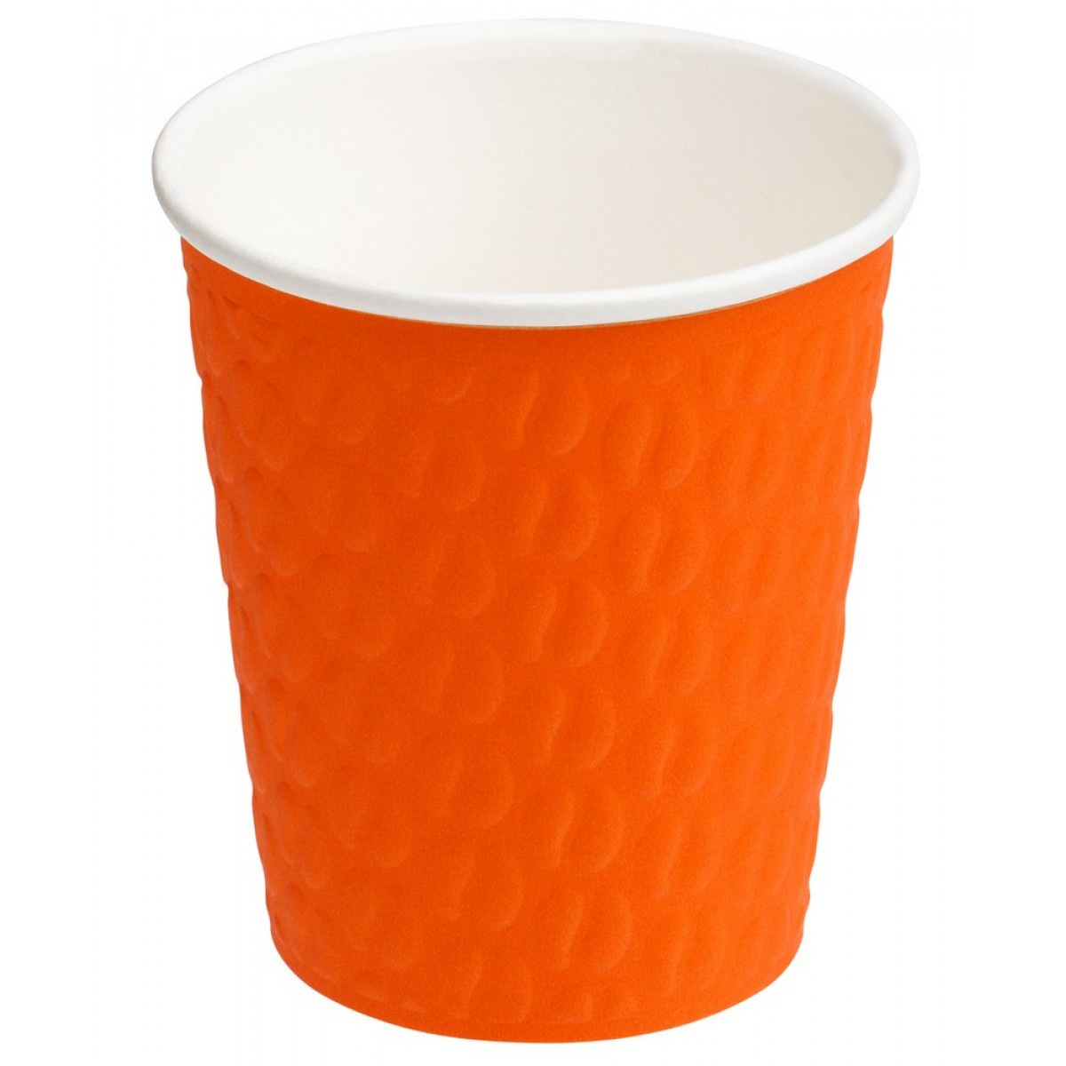 Стаканы одноразовые OfficeClean 250мл, набор 33шт., бумажные двухслойные, оранжевые, хол/гор