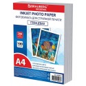 Фотобумага глянцевая, А4, 200 г/м2, односторонняя, 100 листов, ПАКЕТ, BRAUBERG ORIGINAL,