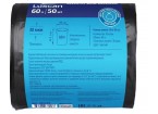 Мешки для мусора ПВД 60л 30мкм 50шт/рул черные 60x90см Luscan