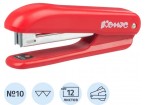 Степлер Комус Prima(№10)8241 красный до 12л.  с антистеплером