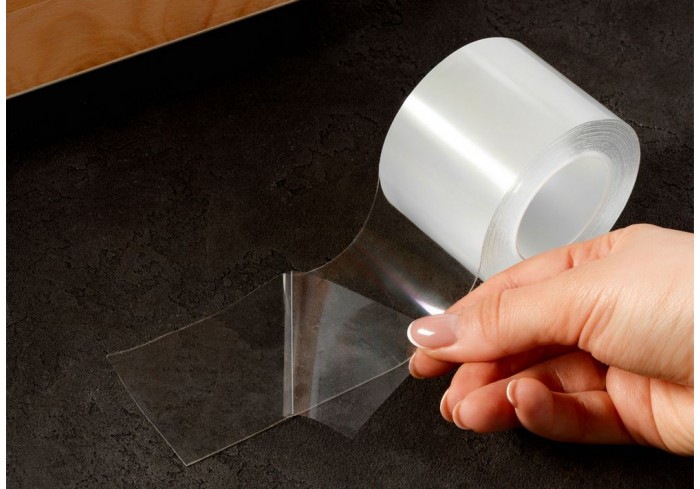 Клей-лента двусторонняя многоразовая OfficeSpace, 50мм*1мм*3м