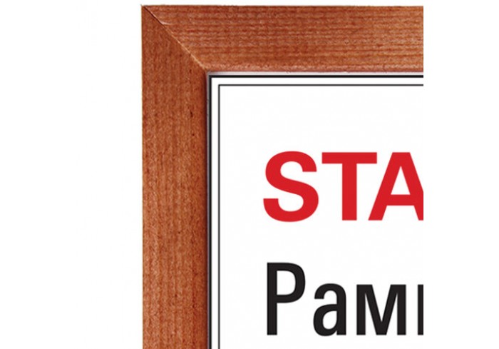 Рамка 21х30 см, дерево, багет 20 мм, STAFF, темно-коричневая, стекло,