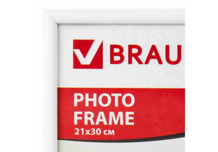 Рамка 21х30 см, пластик, багет 12 мм, BRAUBERG 