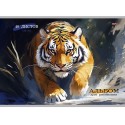 Альбом для рисования А4 40л. ДИКИЕ КОШКИ, на склейке, мелов. обложка, офсет, 100г/м2