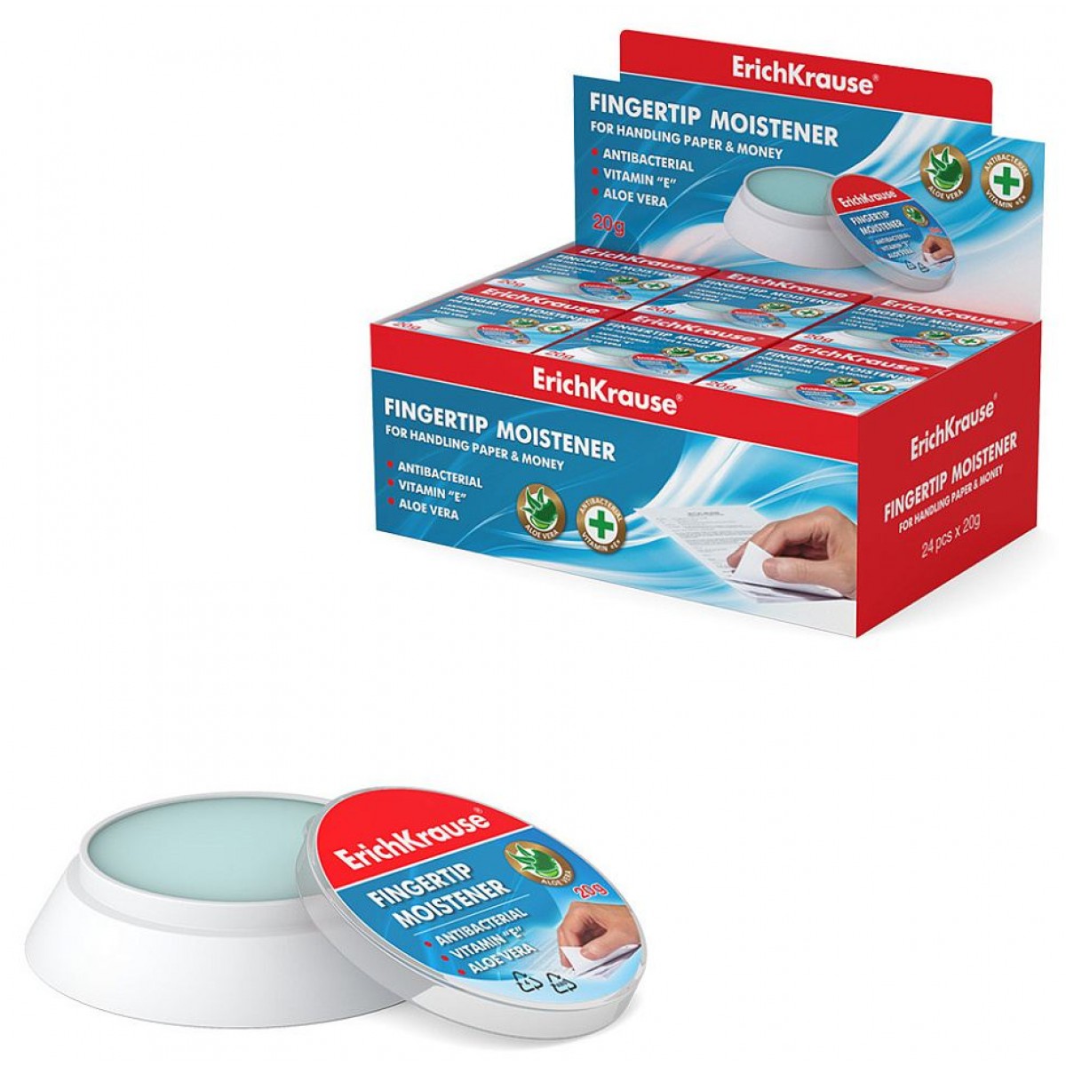 Гелевая увлажняющая подушечка ErichKrause 20г  МАЛАЙЗИЯ