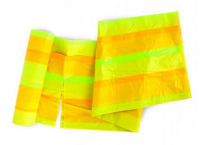 Мешки для мусора с завязками 60 л, в рулоне, 10 шт., ПСД 22 мкм, 58х68 см, 