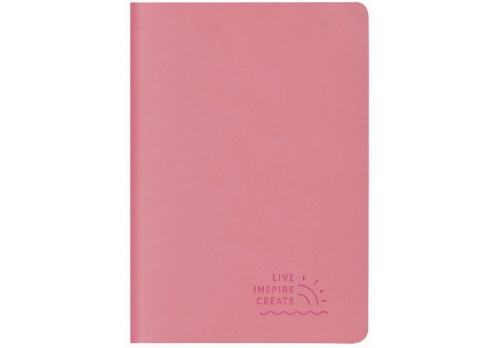 Тетрадь 48 л. в точку обложка кожзам SoftTouch, сшивка, A5 (147х210мм), РОЗОВЫЙ, BRAUBERG RAINBOW
