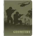 Тетрадь предметная 48 листов, MILITARY SoftTouch, 70г/м, ГЕОМЕТРИЯ, клетка, подсказ, BRAUBERG, 40400