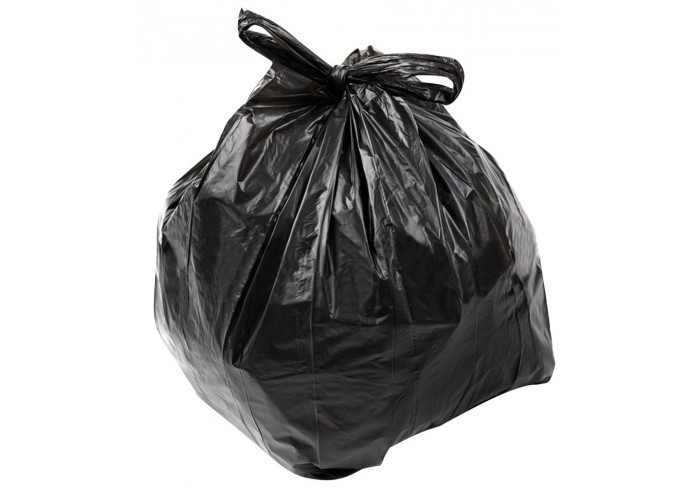 Мешки для мусора 30 л, с ручками, черные, в пачке 20 шт., ПНД, 20 мкм, 30х60 см, прочные, ГРАНИТ
