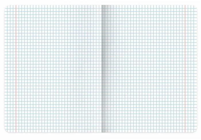 Тетрадь А5, 48 л., BRAUBERG, скоба, клетка, матовая ламинация, 