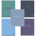 Тетрадь А5, 96 л., HATBER, скоба, клетка, Soft-touch ламинация, 