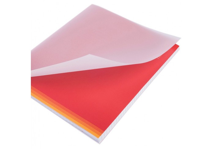 Тетрадь обложка пластик, А5, 48 л., скоба, клетка, HATBER, 