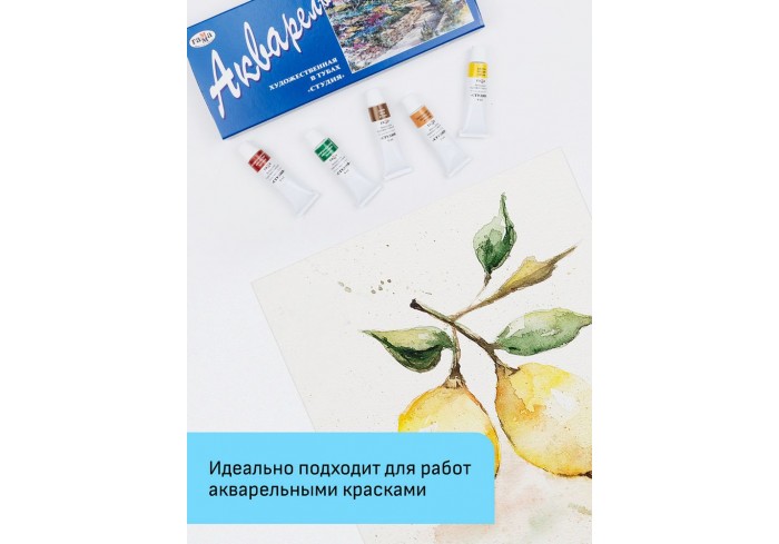 Папка для акварели, 15л., А4, Гамма 